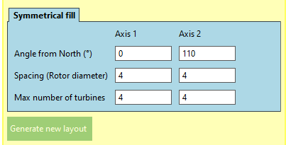 Symmetrical fill inputs