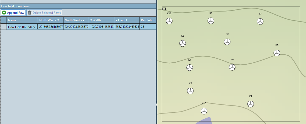 Draw Flow Field Boundary