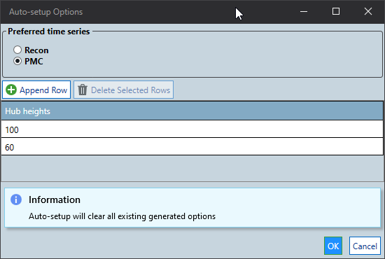 Hub Height Time Series Auto Setup